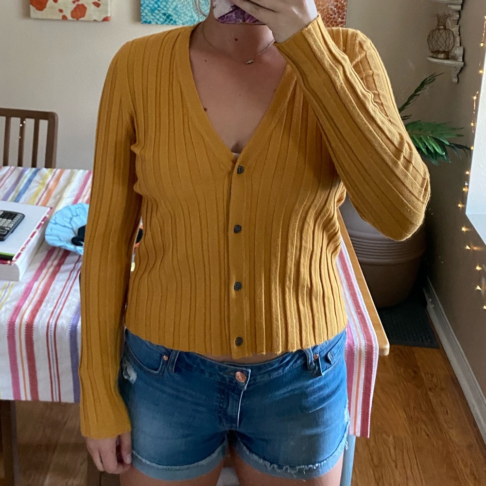 Yellow Cardigan - Picture 2 of 3